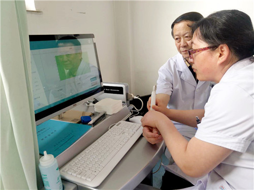 osteokj7000骨密度儀現場測量圖